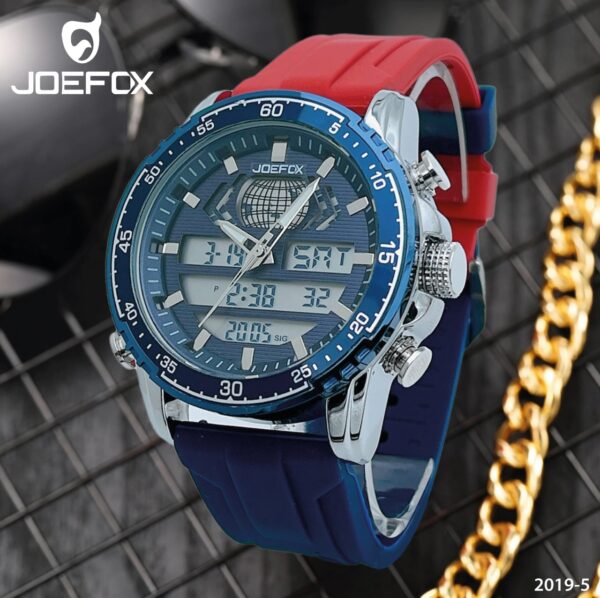 RELOJ JOEFOX ANA-DIG LUZ LED SILICONA HOMBRE