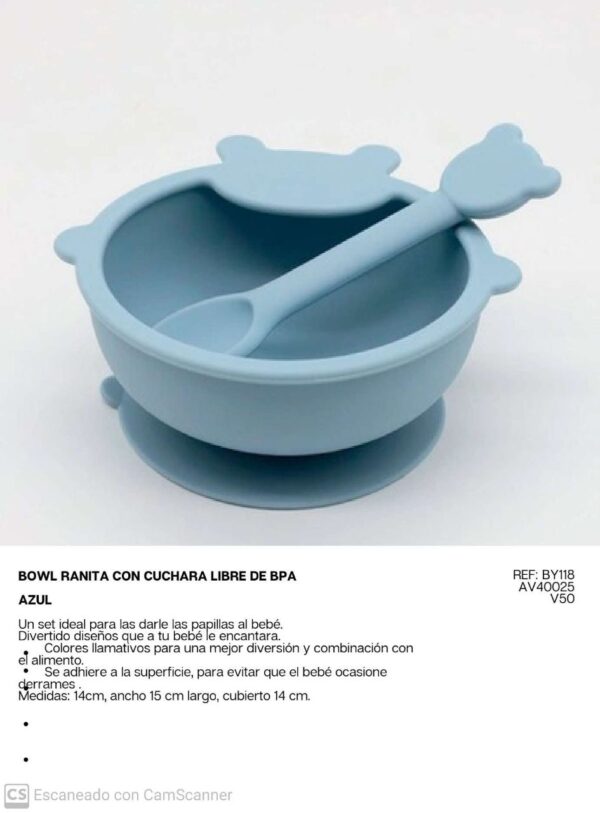 Bowl ranita con cuchara - Imagen 4