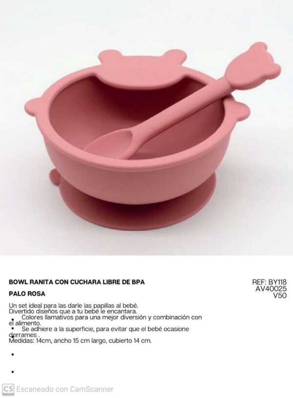 Bowl ranita con cuchara - Imagen 3