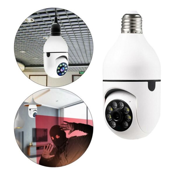 Camara Tipo Bombilla Inteligente de Vigilancia 1080p Wifi IP Smart - Imagen 7