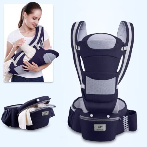 Canguro Para Bebé 3 En 1 Cargador Ajustable Ergonómico - Imagen 4