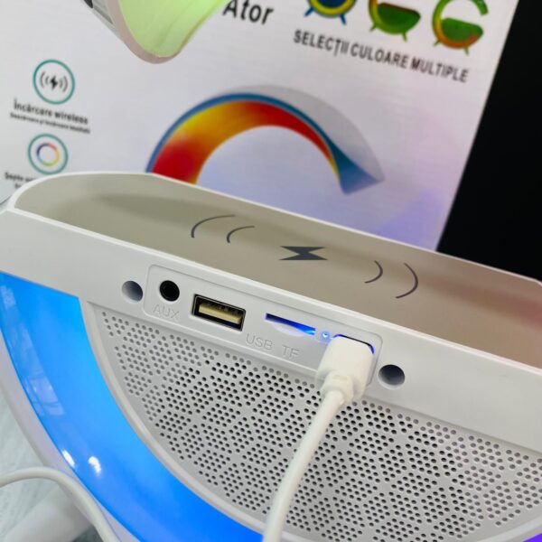 PARLANTE CON CARGADOR MAGNETICO Y LAMPARA DE MESA RGB - Imagen 3