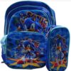 Set x3 kit escolar Mochila + cartuchera + lonchere con luces led - Imagen 9